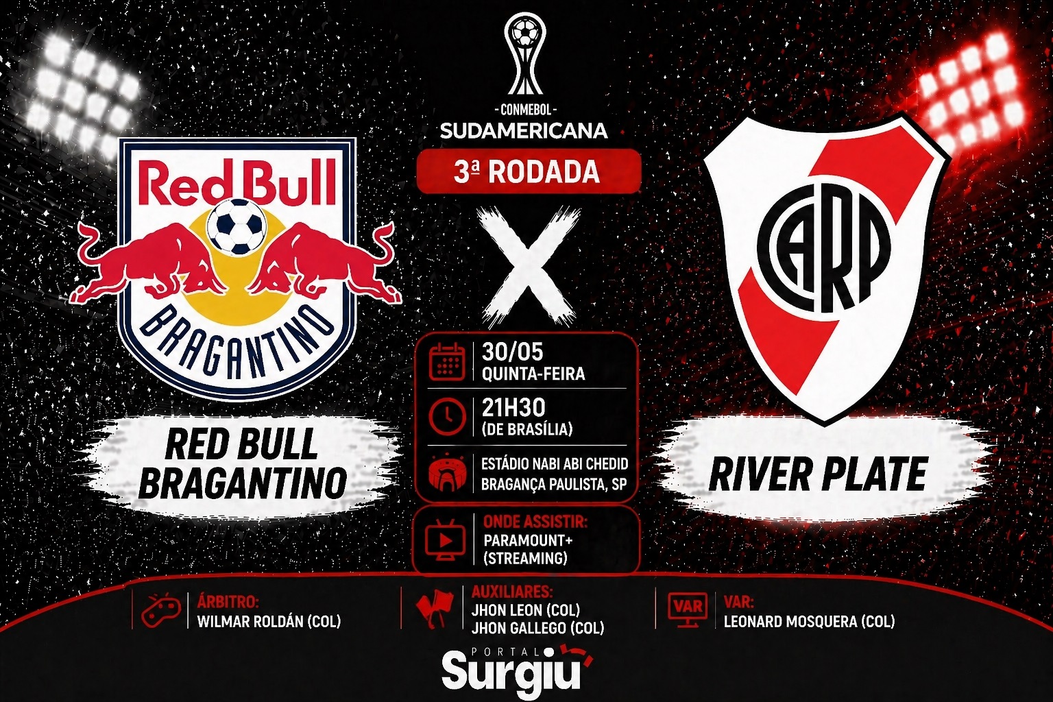 Red Bull Bragantino x River Plate: onde assistir, hor&aacute;rio e escala&ccedil;&otilde;es pela Sul-Americana