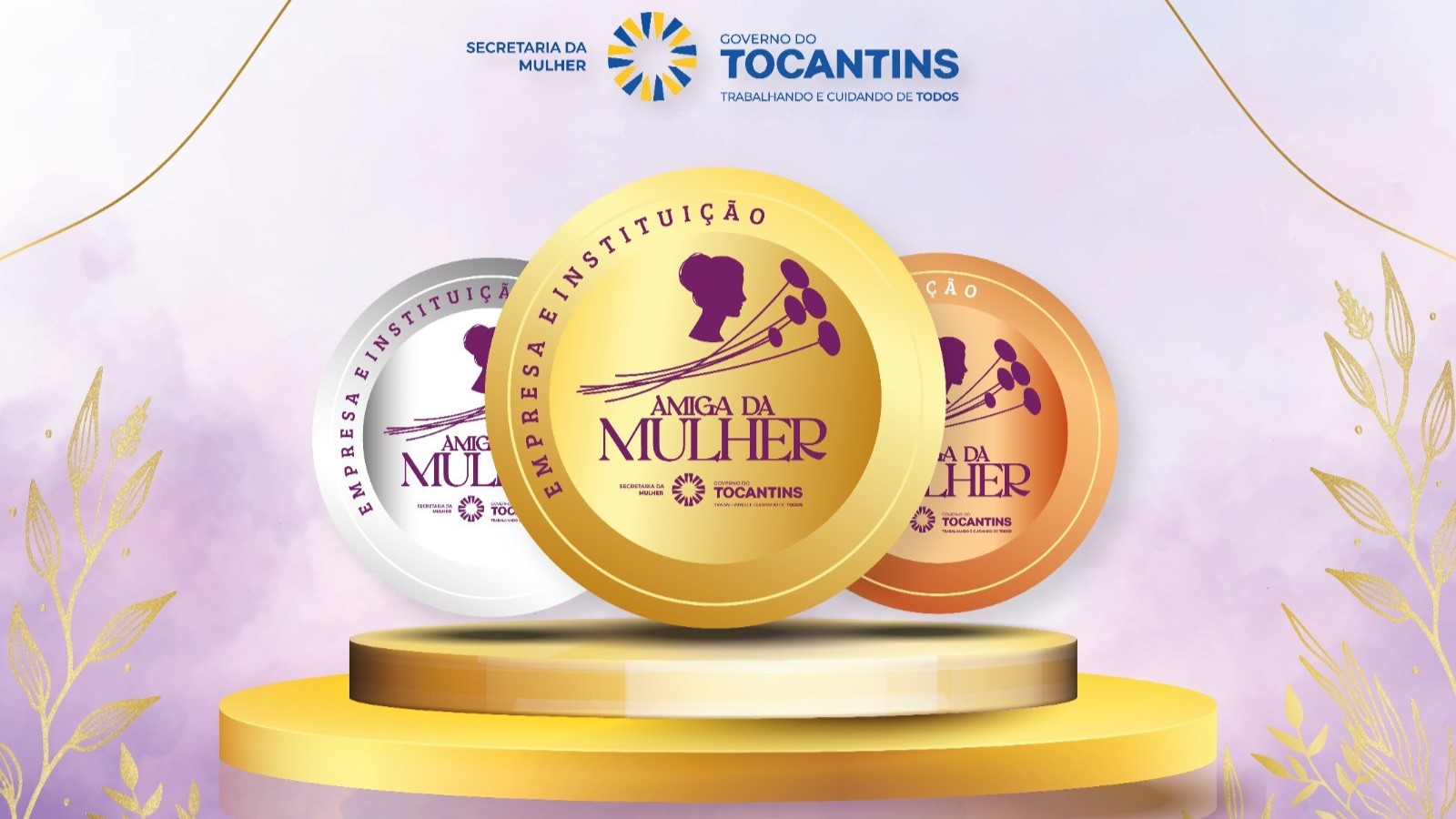 Entrega do Selo Institui&ccedil;&atilde;o Amiga da Mulher reconhece 75 institui&ccedil;&otilde;es no Tocantins