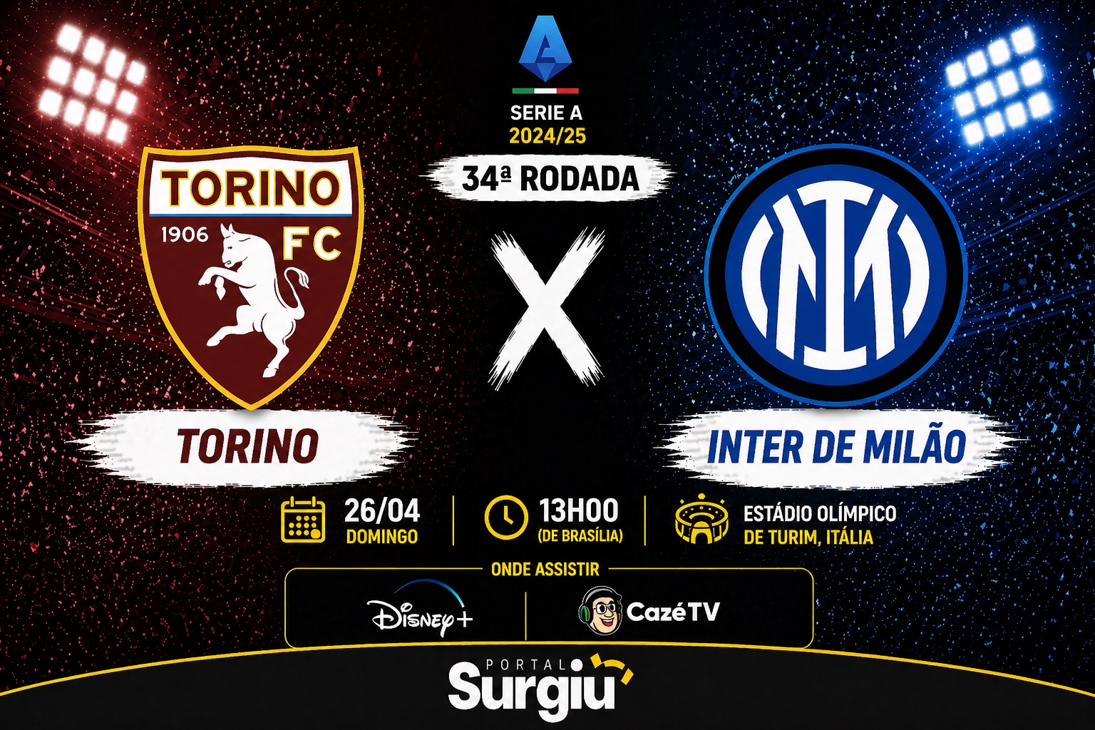 Torino x Inter de Mil&atilde;o: onde assistir, hor&aacute;rio e escala&ccedil;&otilde;es pela Serie A