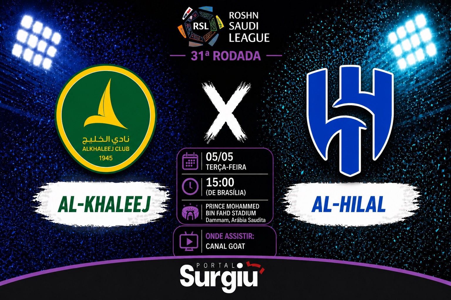 Al-Khaleej x Al-Hilal: onde assistir, hor&aacute;rio e escala&ccedil;&otilde;es pela Saudi Pro League