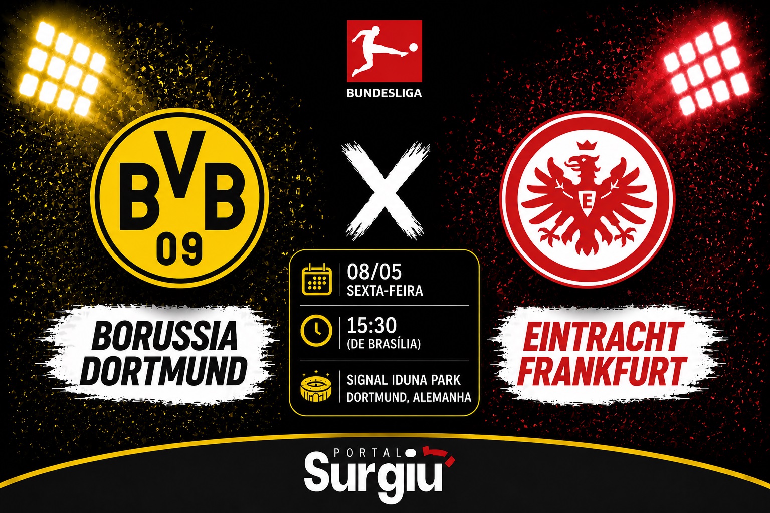 Borussia Dortmund x Frankfurt: onde assistir, hor&aacute;rio e escala&ccedil;&otilde;es pela Bundesliga