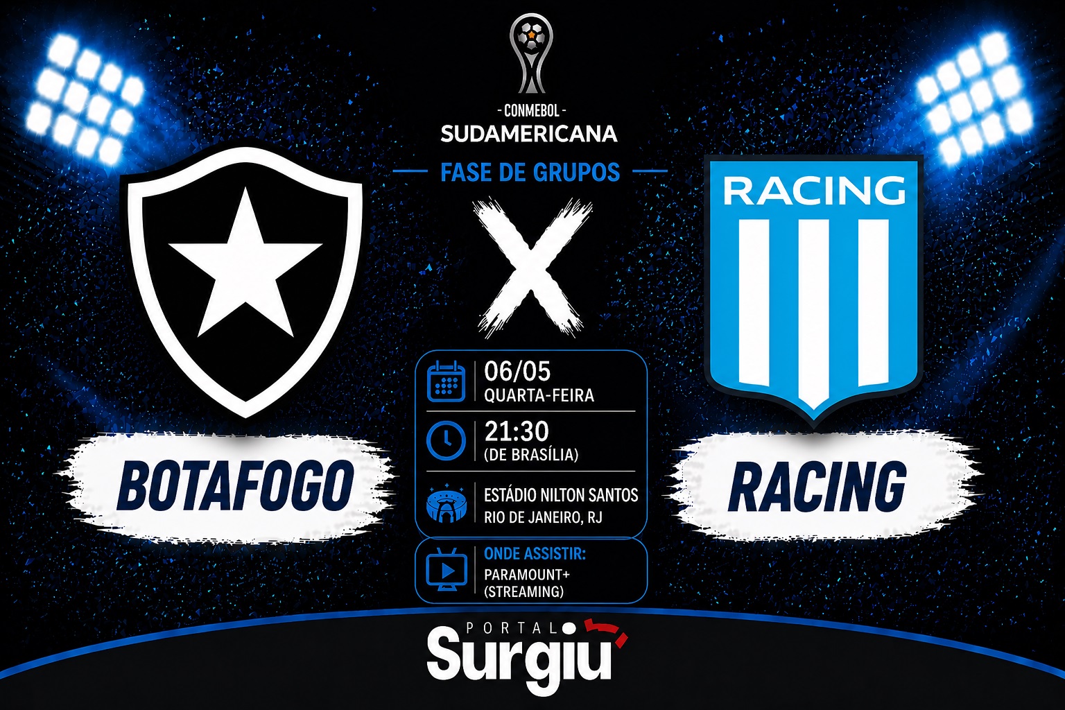 Botafogo x Racing: onde assistir, hor&aacute;rio e escala&ccedil;&otilde;es pela Sul-Americana