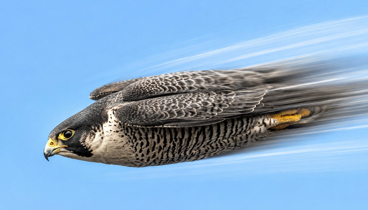 Voc&ecirc; sabia? O animal mais r&aacute;pido do mundo &eacute; uma ave e pode ultrapassar 320 km/h