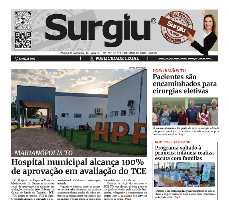 Surgiu n&ordm; 162 &ndash; 07/05/2026
