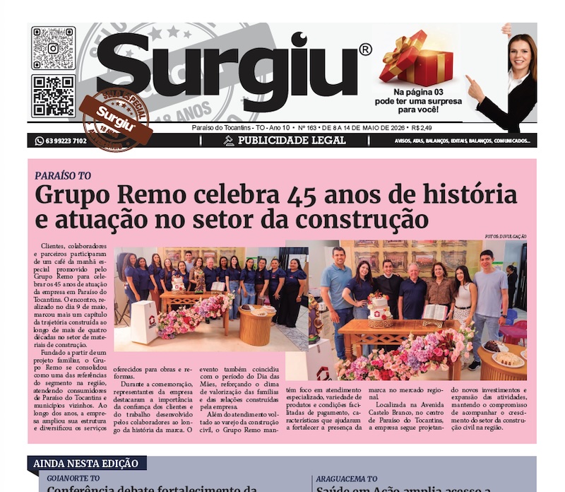 Surgiu n&ordm; 163 &ndash; 14/05/2026