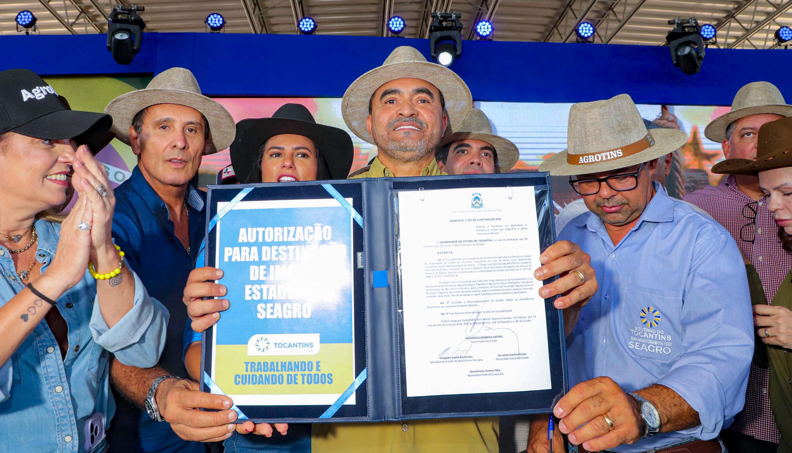 Governador Wanderlei Barbosa abre Agrotins 2026 com an&uacute;ncio de medidas para impulsionar o setor produtivo e entrega de t&iacute;tulos definitivos