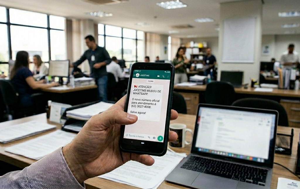 Jucetins informa novo n&uacute;mero de WhatsApp do suporte Simplifica Tocantins