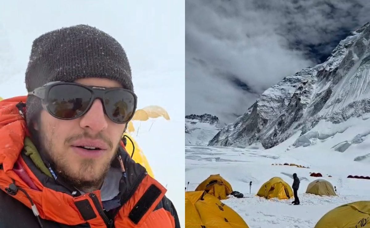 Brasileiro escapa por minutos de queda de bloco de gelo no Monte Everest