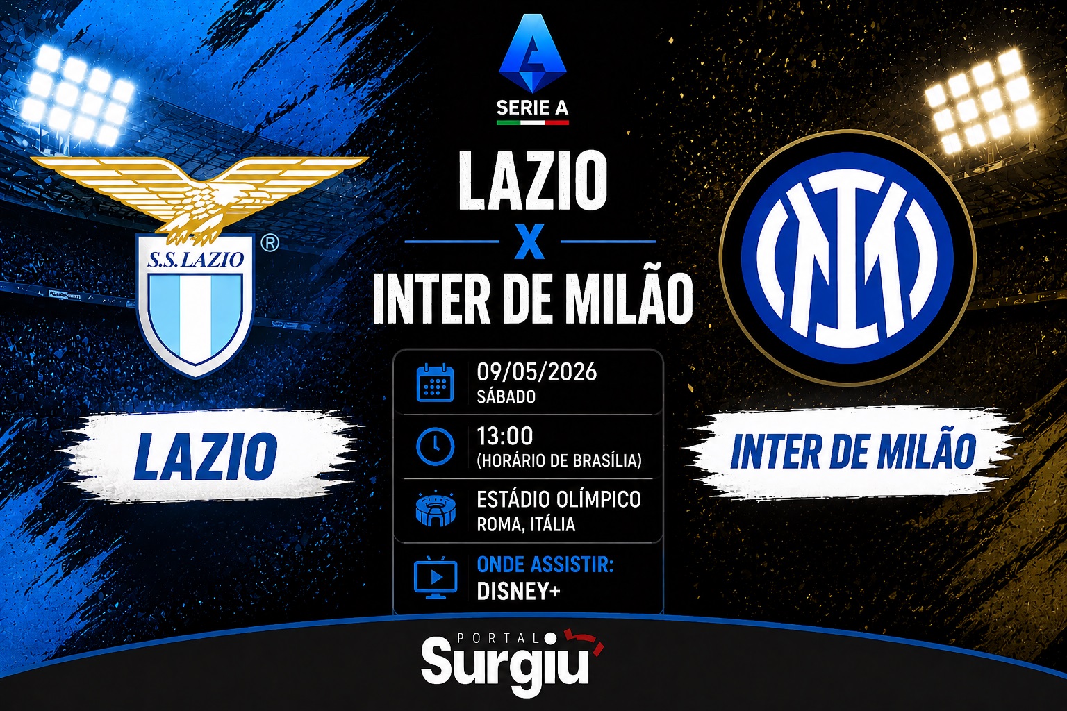 Lazio x Inter de Mil&atilde;o: onde assistir, hor&aacute;rio e escala&ccedil;&otilde;es pelo Campeonato Italiano