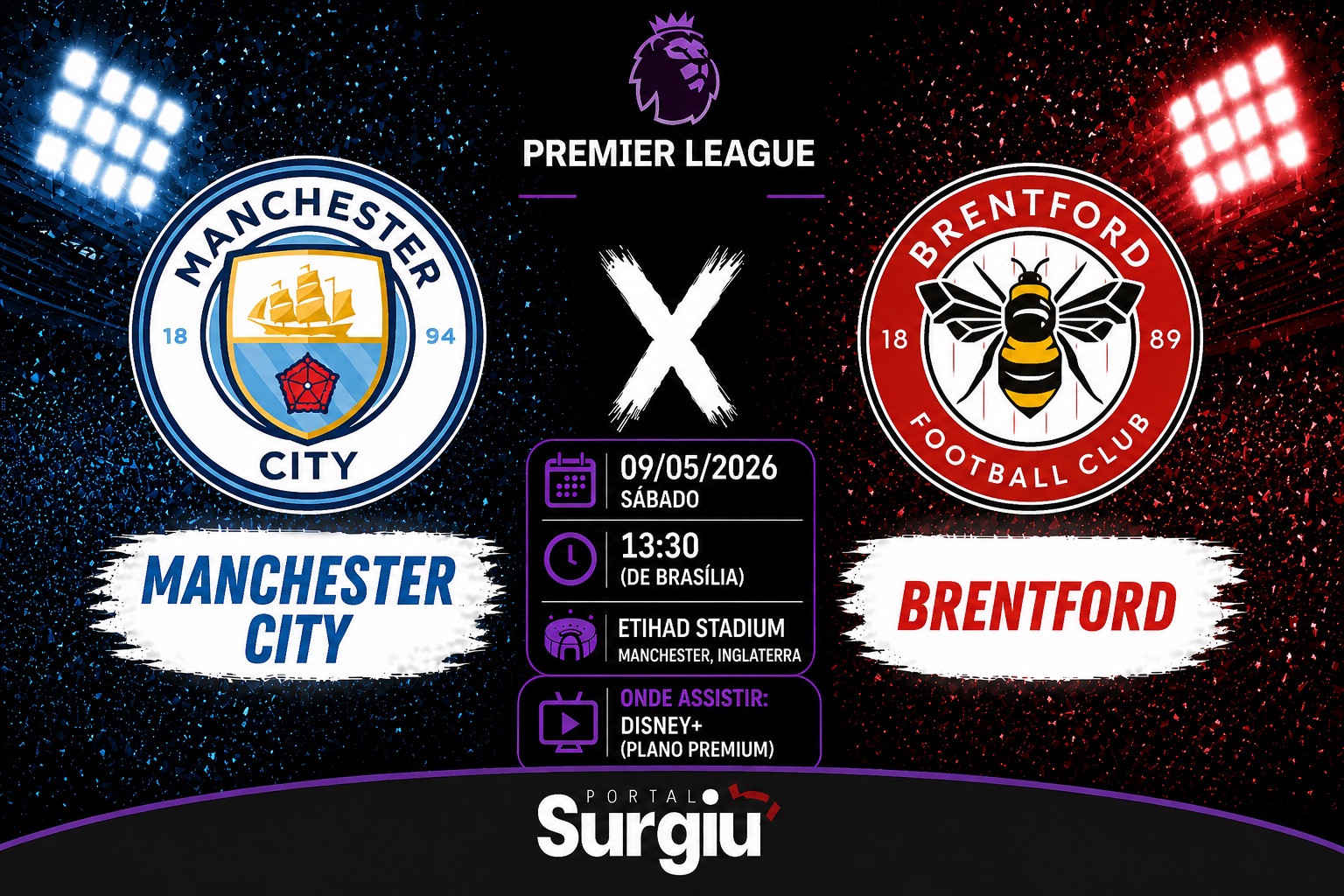 Manchester City x Brentford: onde assistir, hor&aacute;rio e escala&ccedil;&otilde;es pela Premier League
