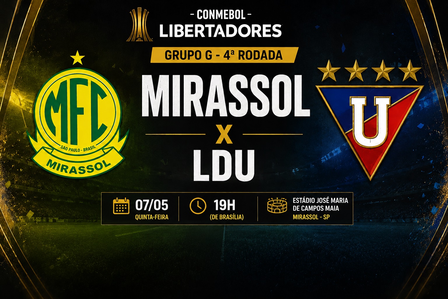 Mirassol x LDU: onde assistir, hor&aacute;rio e prov&aacute;veis escala&ccedil;&otilde;es pela Libertadores