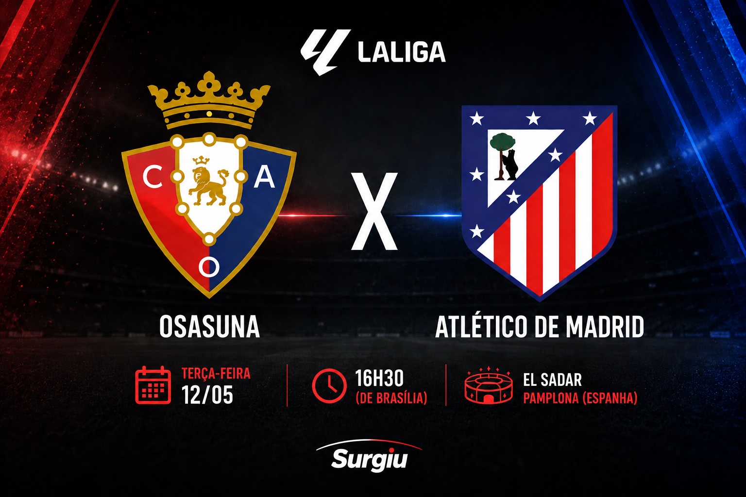 Osasuna x Atl&eacute;tico de Madrid: onde assistir, hor&aacute;rio e escala&ccedil;&otilde;es pela La Liga