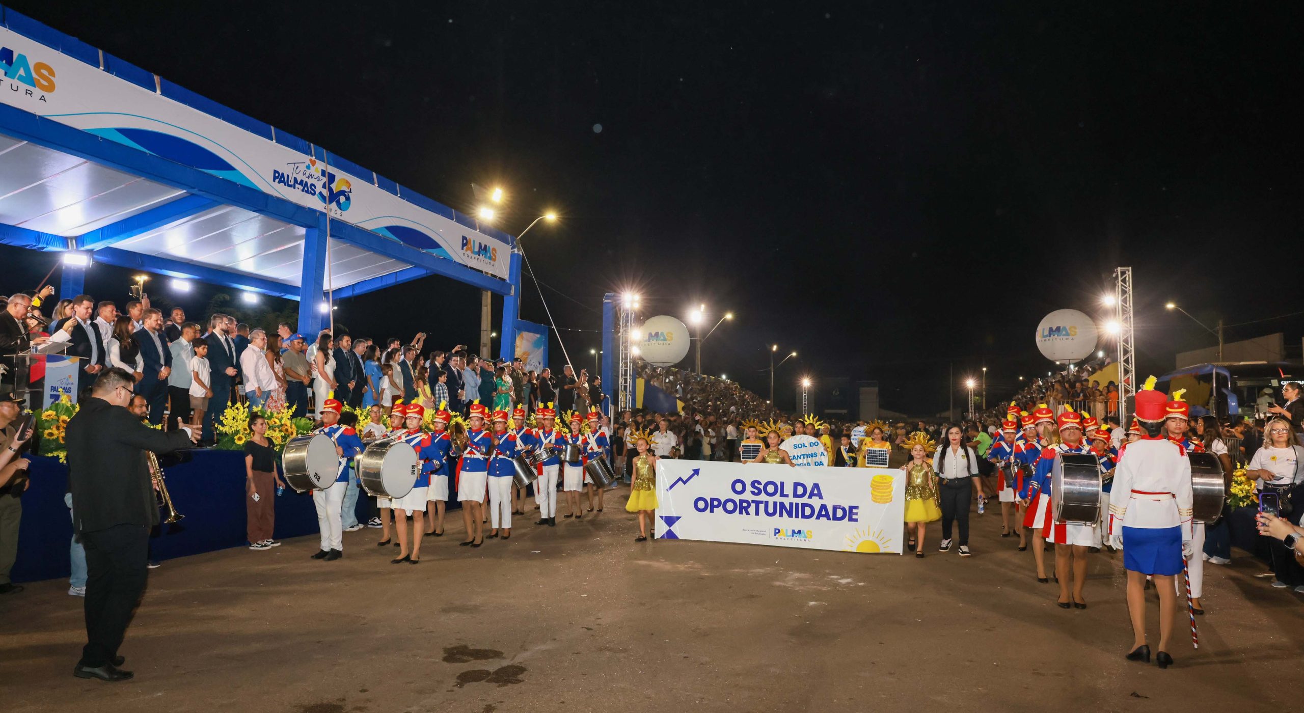 Palmas celebra 37 anos com desfile c&iacute;vico, entregas de obras e programa&ccedil;&atilde;o especial