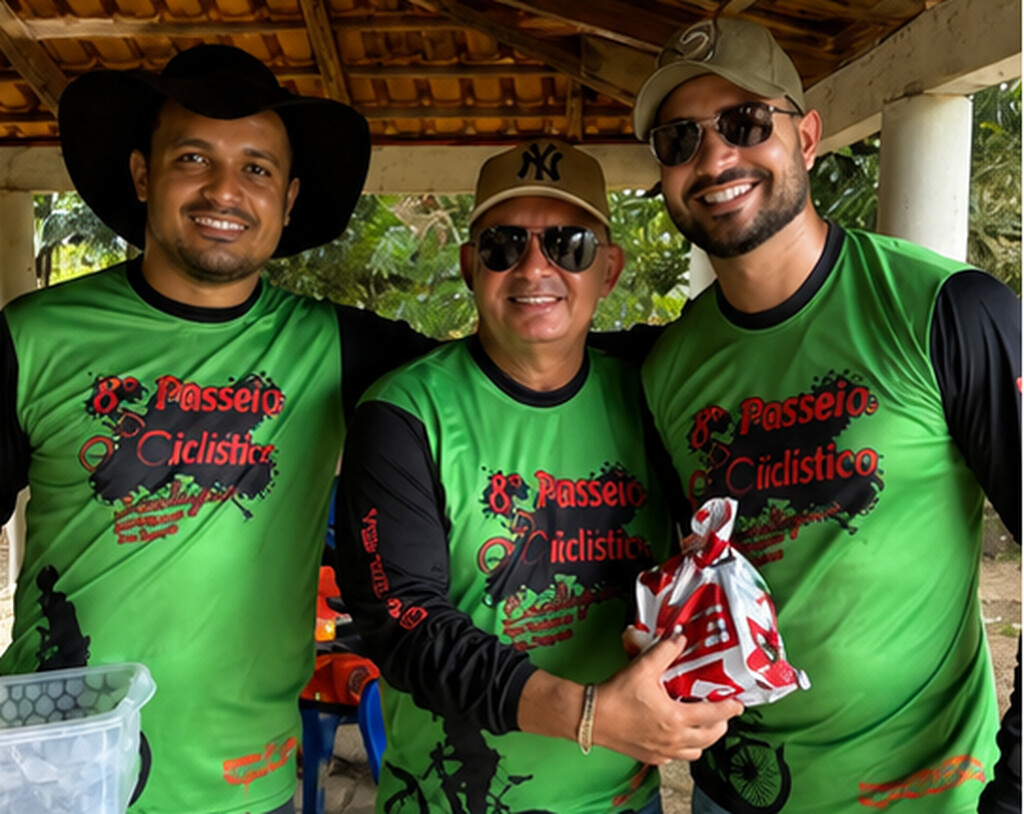 Passeio cicl&iacute;stico em Dois Irm&atilde;os re&uacute;ne autoridades e moradores