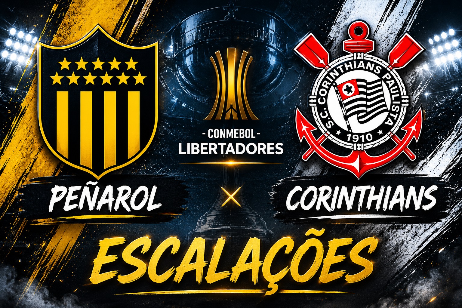 Pe&ntilde;arol x Corinthians: escala&ccedil;&otilde;es s&atilde;o divulgadas para duelo decisivo na Libertadores