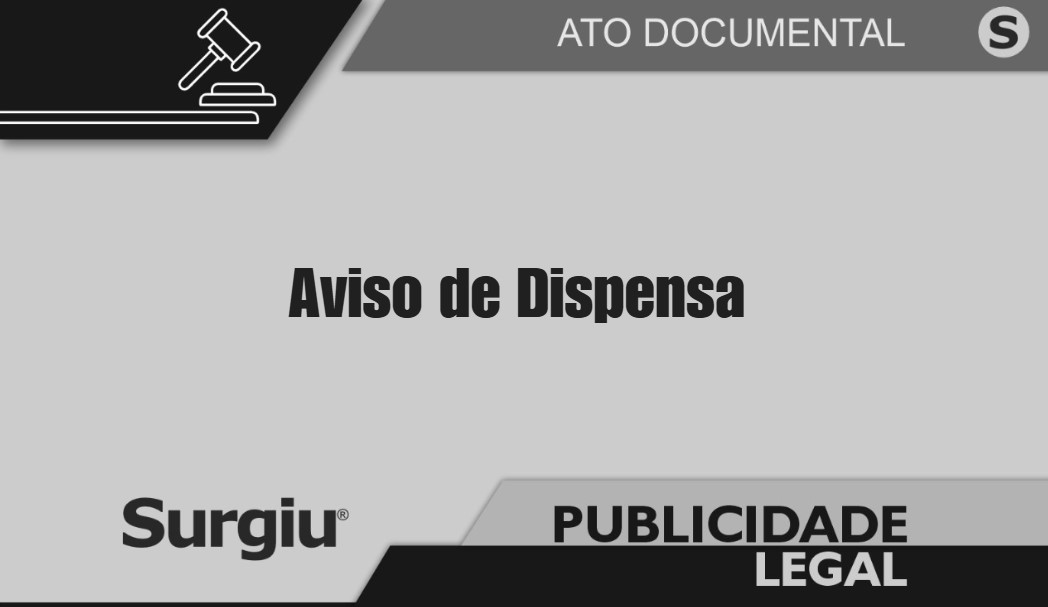 Santa Maria TO: PM – Aviso de Dispensa – Dispensa Eletr&ocirc;nica n&ordm; 001/2026 – PREF – Contrata&ccedil;&atilde;o de Empresa Especializada em Engenharia