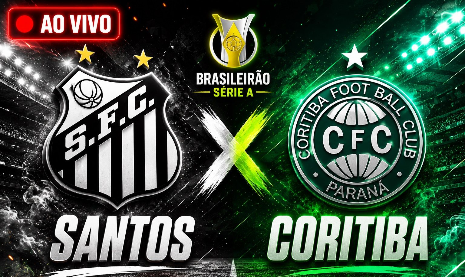 Santos e Coritiba ao vivo no Brasileir&atilde;o: confira transmiss&atilde;o