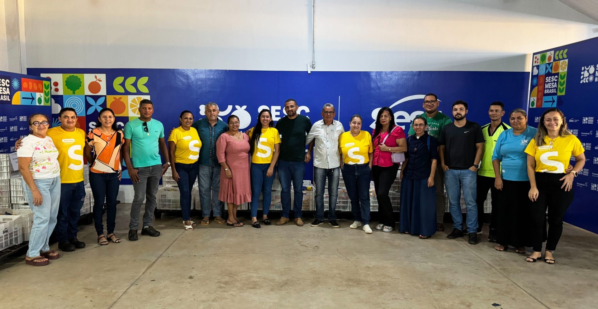Sesc Mesa Brasil entrega 2,2 toneladas de alimentos arrecadados durante a Semana S no Tocantins