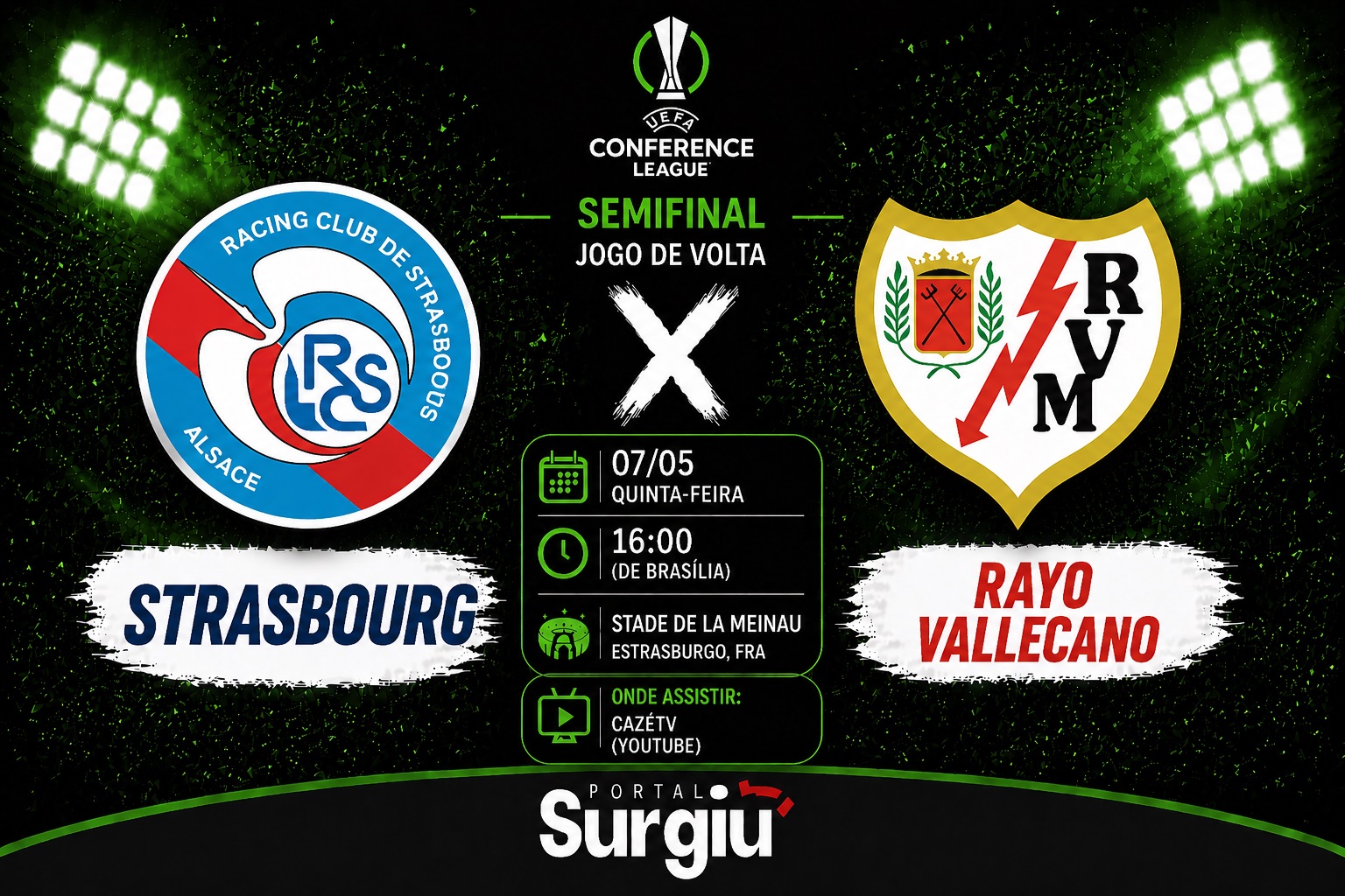Strasbourg x Rayo Vallecano: onde assistir, hor&aacute;rio e escala&ccedil;&otilde;es