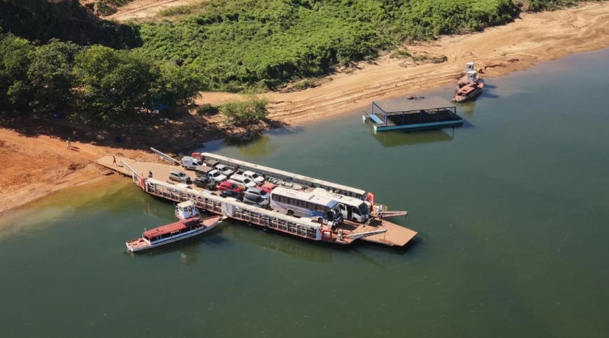 Balsas passam a operar 24h no Rio Tocantins ap&oacute;s interdi&ccedil;&atilde;o de ponte na BR-235