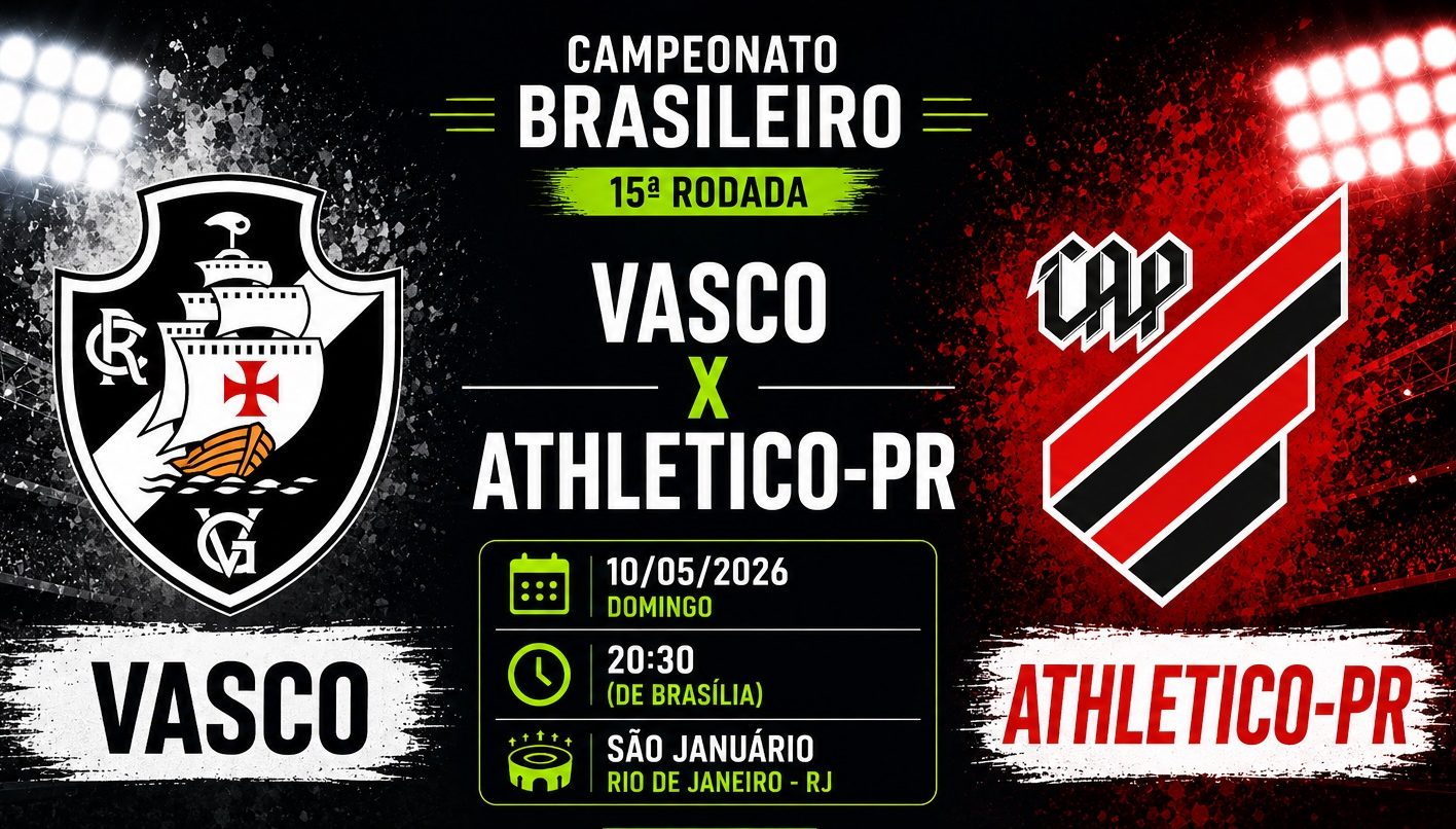 Vasco x Athletico-PR: onde assistir, hor&aacute;rio e escala&ccedil;&otilde;es pelo Brasileir&atilde;o