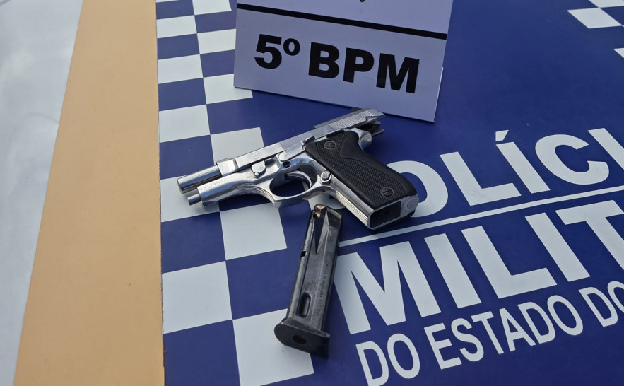 PM prende dois homens ap&oacute;s encontrar pistola durante abordagem em Silvan&oacute;polis (TO)