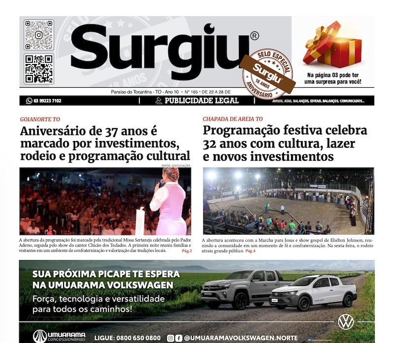 Surgiu n&ordm; 165 &ndash; 28/05/2026