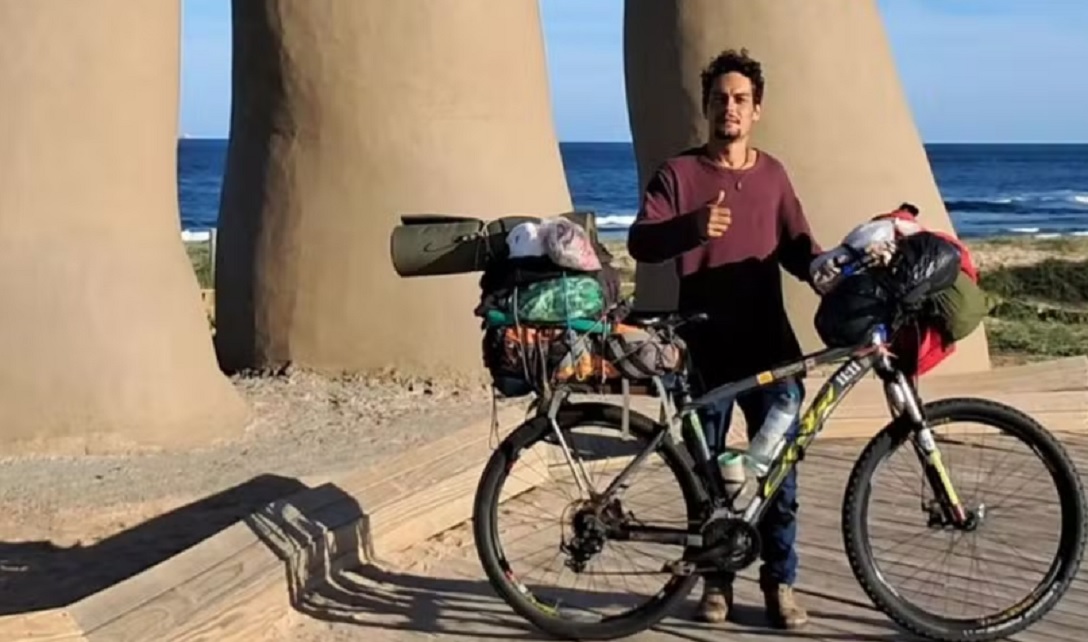 Tocantinense saiu de casa com R$ 50 e j&aacute; percorreu mais de 4 mil quil&ocirc;metros de bicicleta