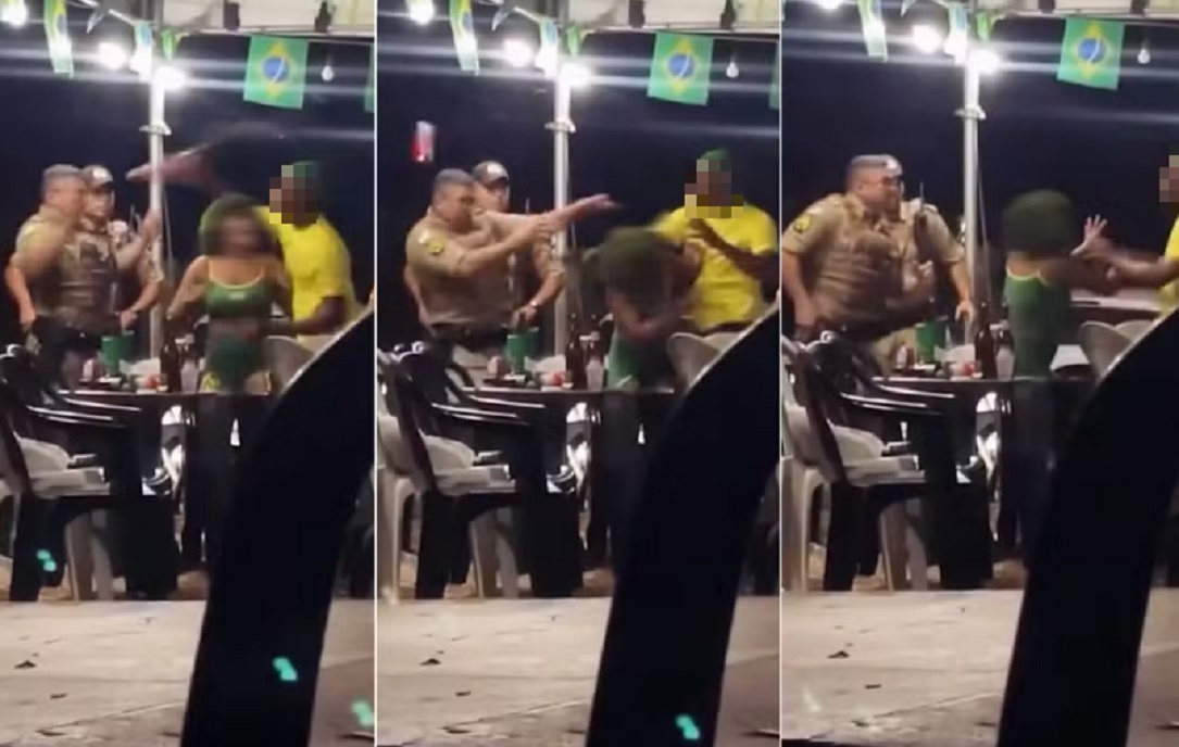 Homem joga lata de cerveja no rosto de policial durante confus&atilde;o em distribuidora de Palmas (TO)