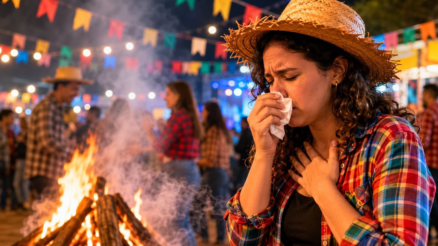 Fuma&ccedil;a da fogueira pode agravar doen&ccedil;as respirat&oacute;rias nas festas juninas; saiba como se proteger