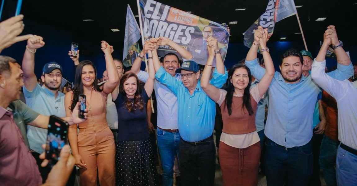Eli Borges lan&ccedil;a pr&eacute;-candidatura ao Senado em encontro com mais de mil participantes no Tocantins