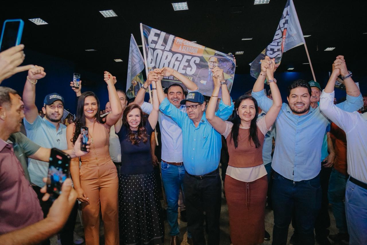 Eli Borges, pr&eacute;-candidato ao Senado, recebe apoio de Dorinha em Aragua&iacute;na