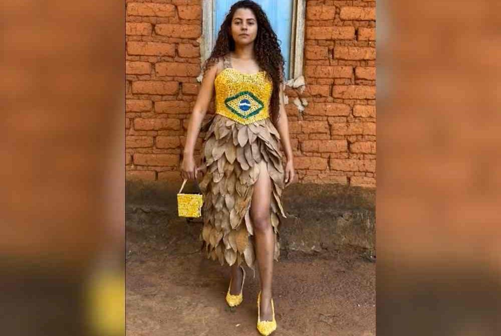 Gl&oacute;ria Pires reage a look de milho criado por influenciadora do Tocantins para torcer pelo Brasil