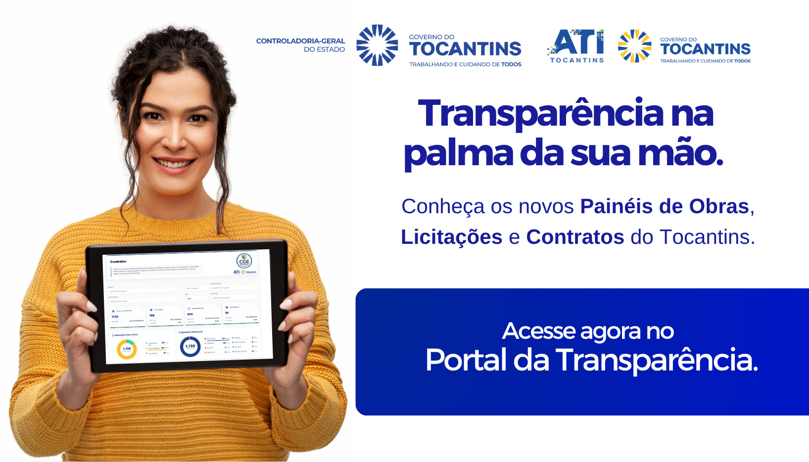 Governo do Tocantins lan&ccedil;a plataforma para acompanhar obras, licita&ccedil;&otilde;es e contratos em tempo real