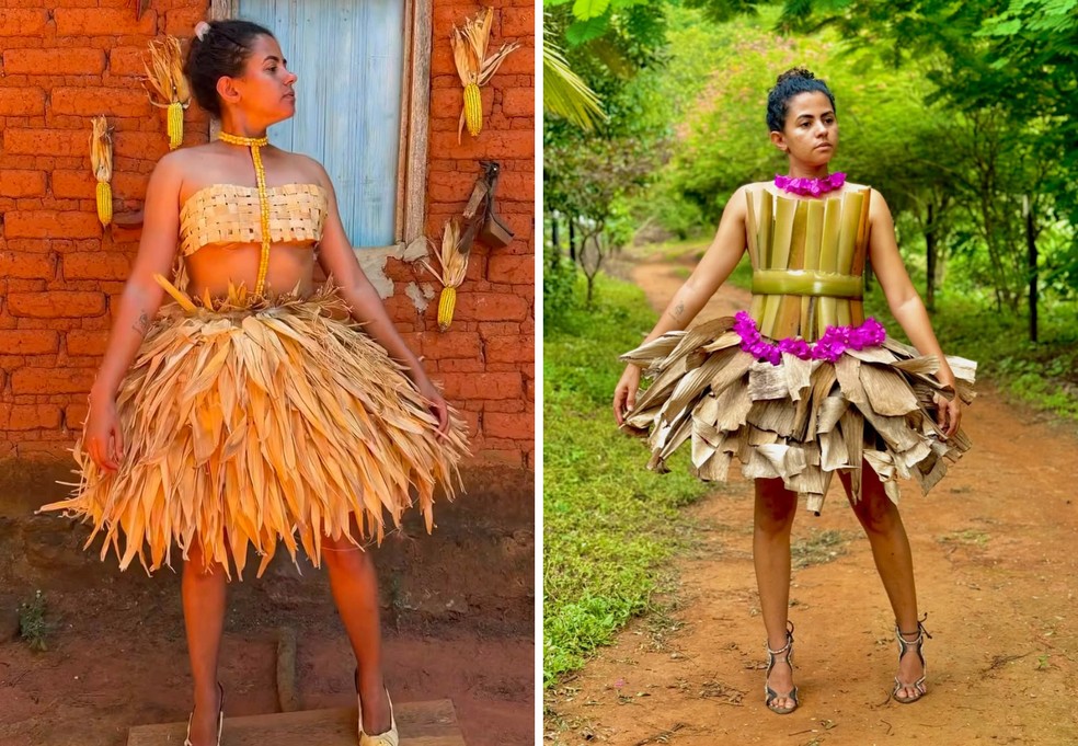 Quem &eacute; a influenciadora do Tocantins elogiada por Gl&oacute;ria Pires ap&oacute;s viralizar com look de milho para a Copa