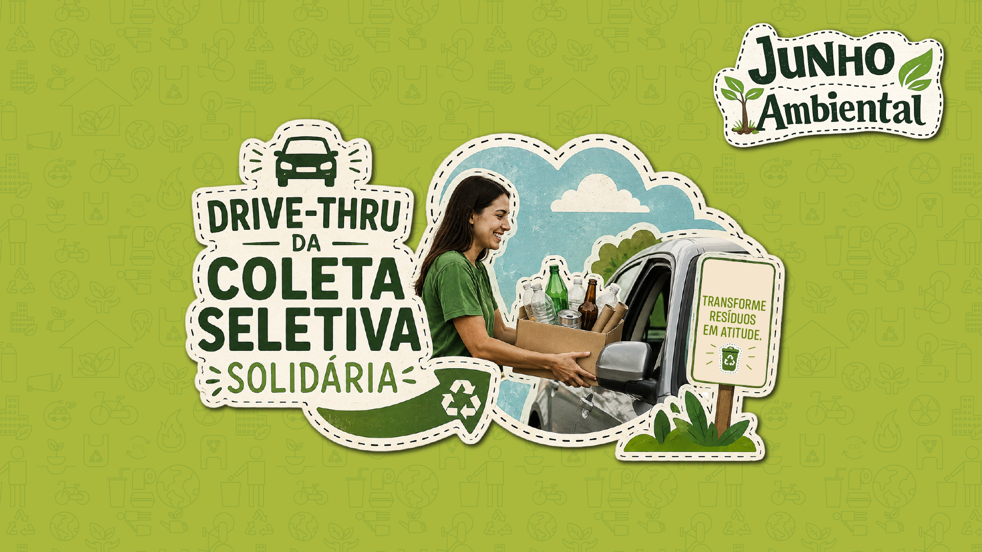 TJTO realiza Drive-Thru da Coleta Seletiva com troca de recicl&aacute;veis por mudas nativas