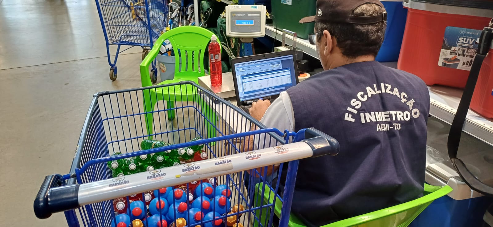 Ag&ecirc;ncia de Metrologia realiza Opera&ccedil;&atilde;o Especial F&eacute;rias Segura para fiscalizar produtos de limpeza e higiene em Palmas
