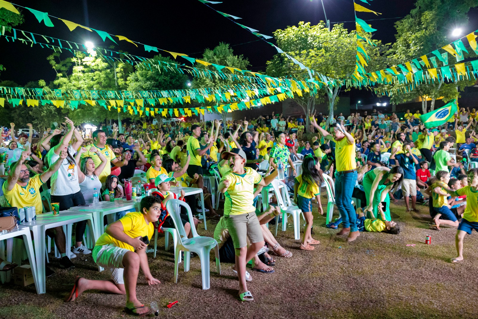 Para&iacute;so do Tocantins festeja Brasil 3 x 0 Esc&oacute;cia no Parque das &Aacute;guas