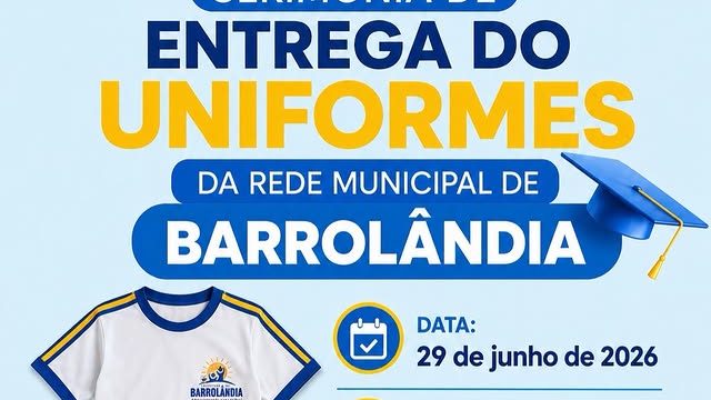 Prefeitura de Barrol&acirc;ndia convoca pais para cerim&ocirc;nia de entrega de uniformes da rede municipal