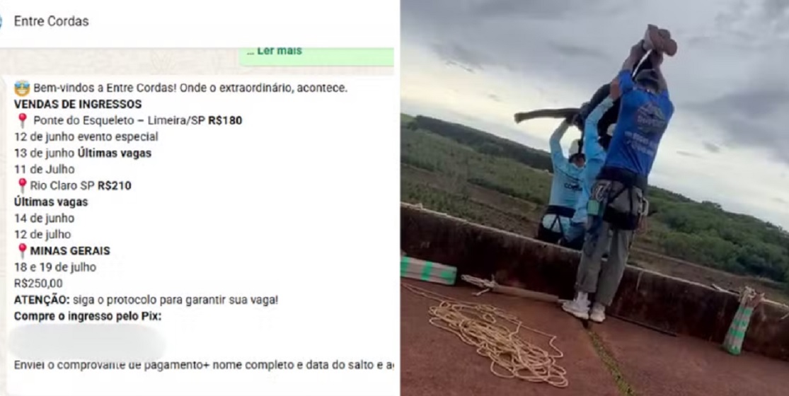 Instrutores presos revelam &agrave; pol&iacute;cia o que lembram sobre salto que matou jovem