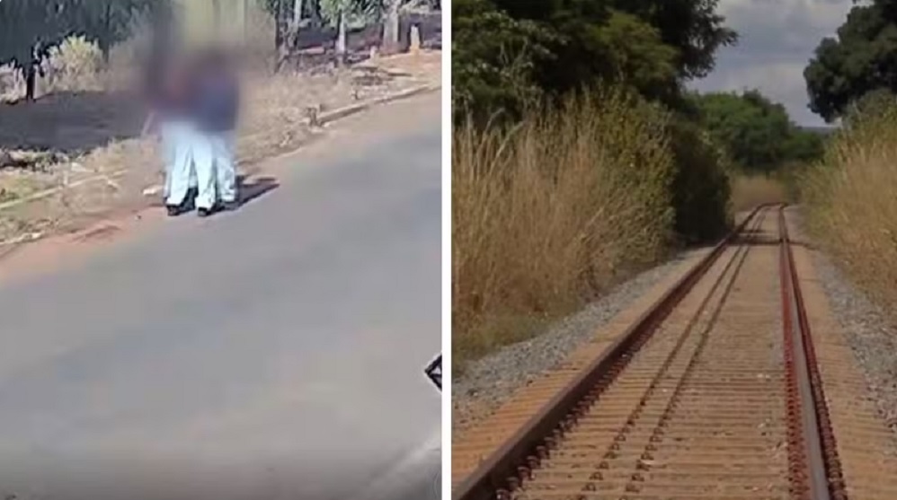Adolescentes s&atilde;o amarrados em trilhos de trem ap&oacute;s assalto e escapam antes de trag&eacute;dia