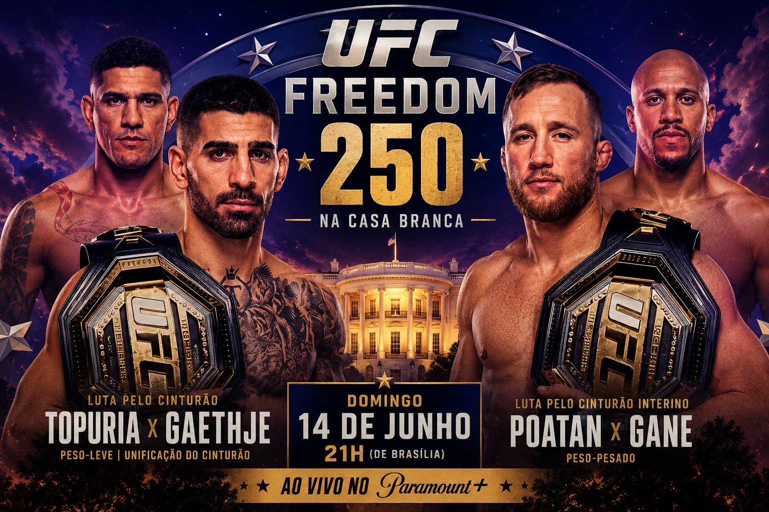 UFC na Casa Branca: saiba hor&aacute;rio e onde assistir &agrave; luta de Alex Poatan ao vivo