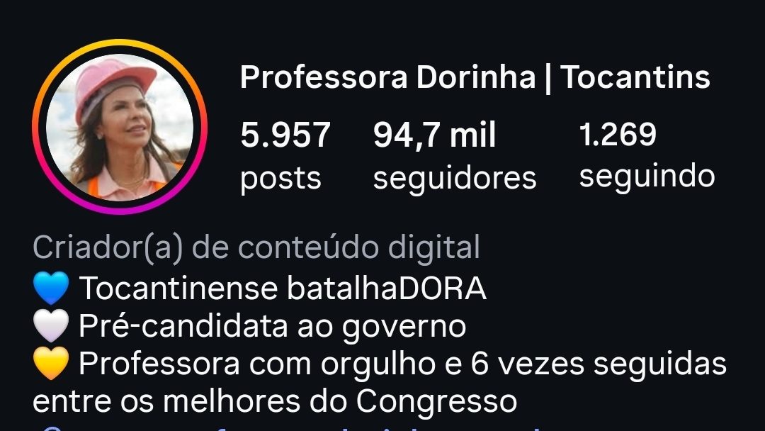 Perfil de Dorinha sofre novo ataque com seguidores falsos