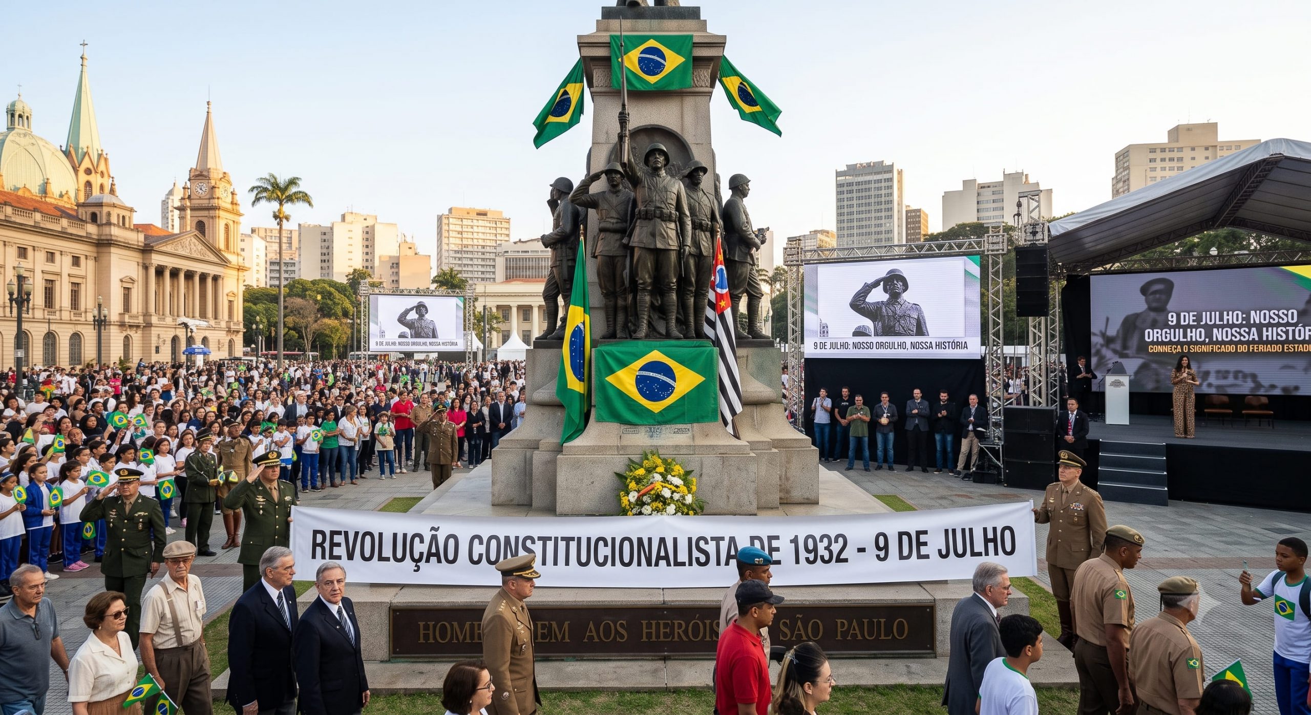 Feriado de 9 de julho &eacute; estadual ou municipal em S&atilde;o Paulo? Veja quem tem direito a folga