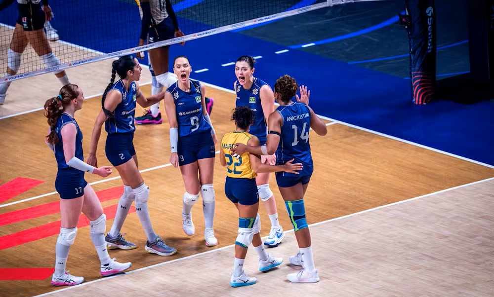 Brasil vence It&aacute;lia e vai &agrave; final da VNL