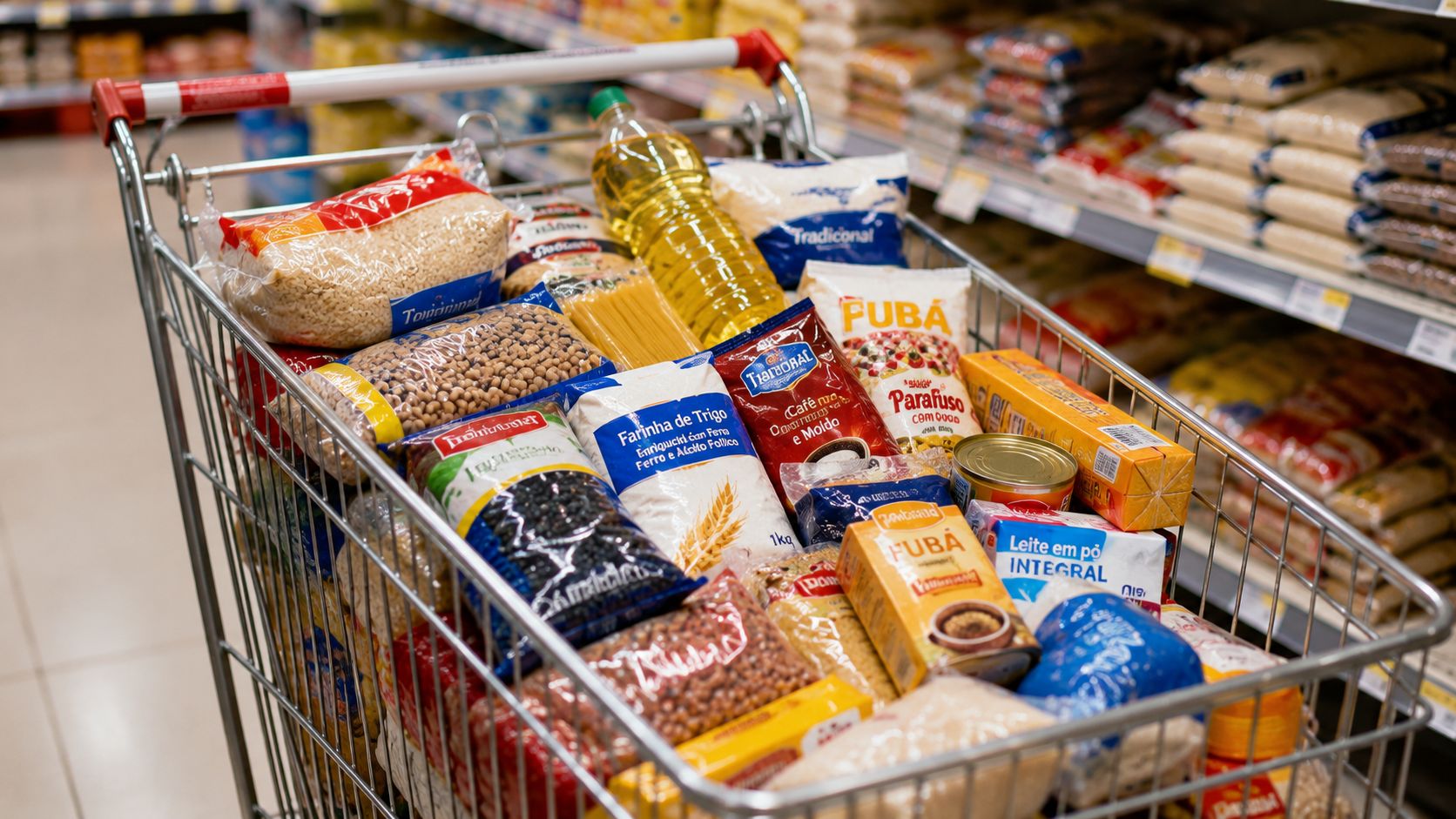 Cesta b&aacute;sica cai 5,17% em Palmas ap&oacute;s cinco meses de alta