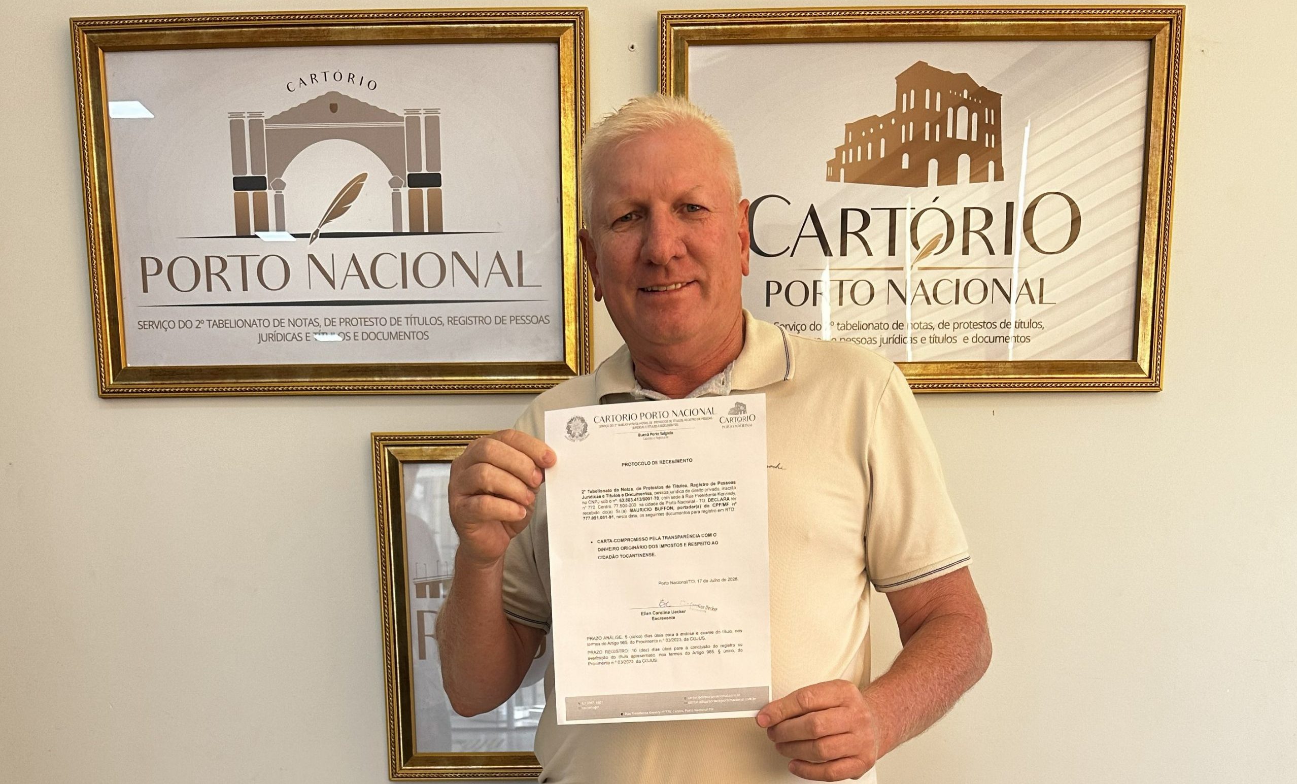 Dari Fronza registra compromisso com transpar&ecirc;ncia das contas p&uacute;blicas