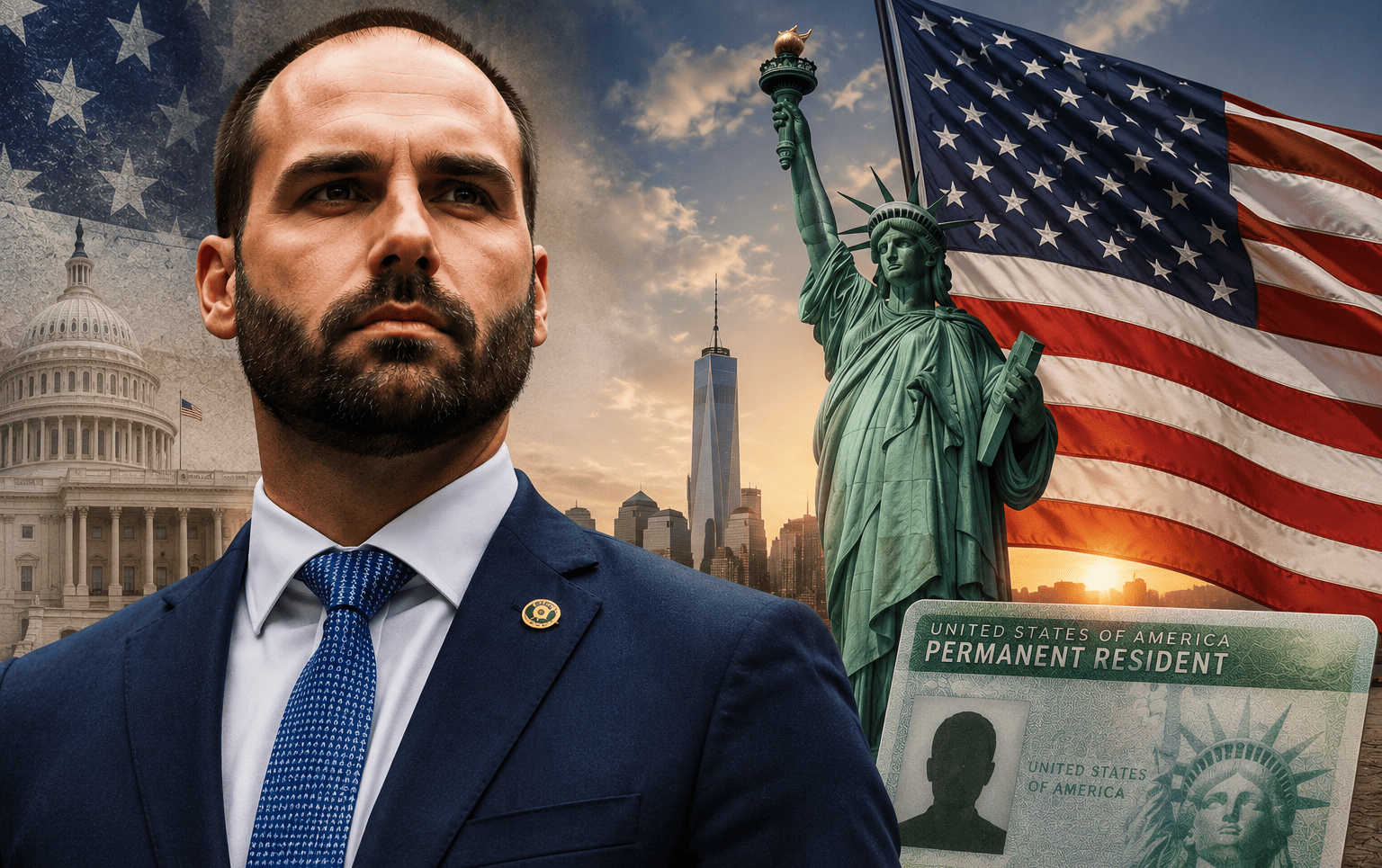 Caso de Eduardo Bolsonaro reacende debate sobre o visto EB-1A nos Estados Unidos