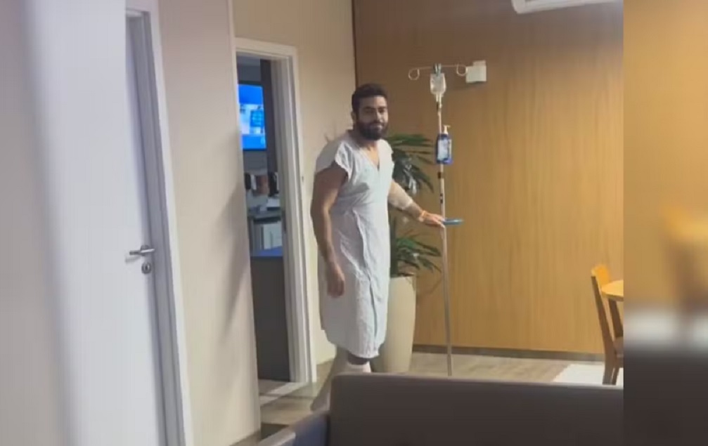 Henrique recebe alta ap&oacute;s cirurgia de emerg&ecirc;ncia, e pergunta da filha viraliza