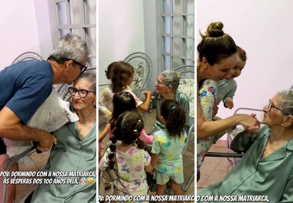 Fam&iacute;lia re&uacute;ne cinco gera&ccedil;&otilde;es para celebrar os 100 anos de matriarca em Gurupi (TO)